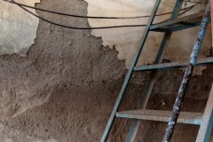 Interior walls are crumbling